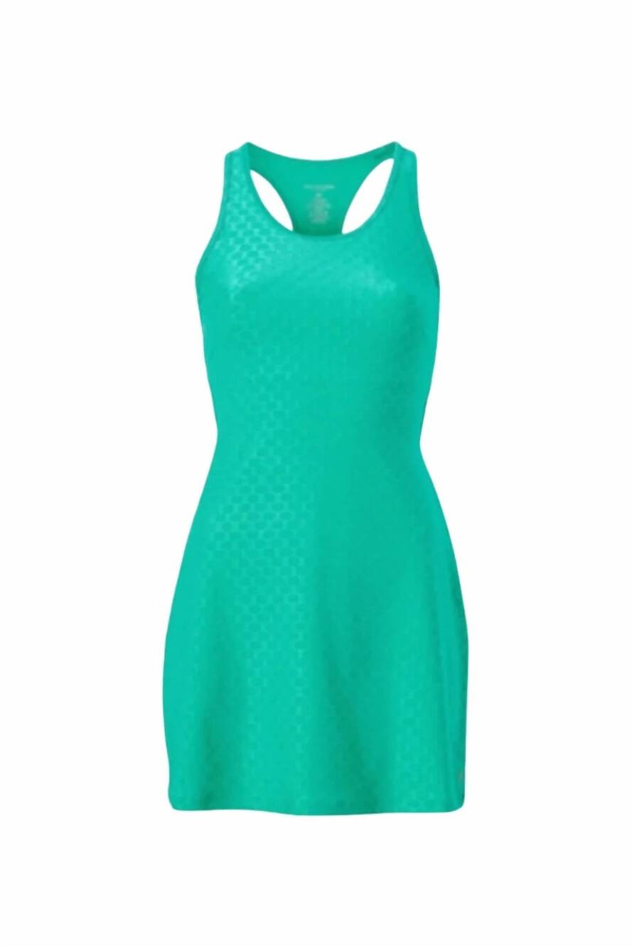 NEW BANDIER women's jacquard cutout dress in kellly green stripe